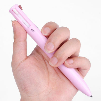 Caneta Maquiadora Multifuncional 4 em 1 à Prova D'Água – Olhos, Lábios, Iluminação e Sobrancelhas em Um Só Produto! - Achei na Lojinha