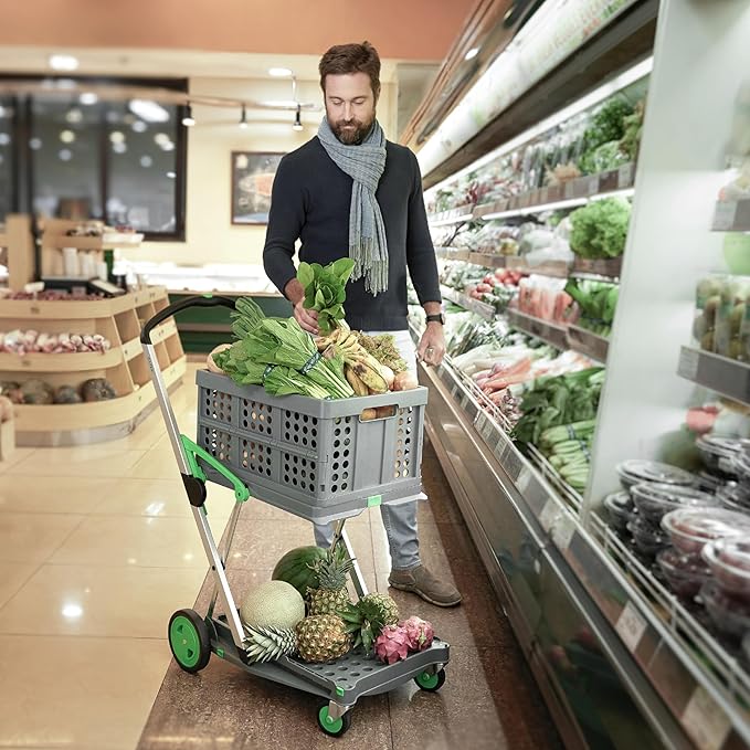 Carrinho Dobrável Multifuncional - Leve Tudo com Mais Facilidade 🛒 - Achei na Lojinha