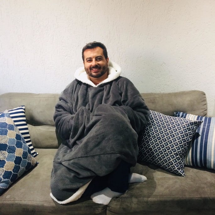 Cobertor com Capuz Forrado Fofinho – Conforto Máximo em Qualquer Momento! - Achei na Lojinha