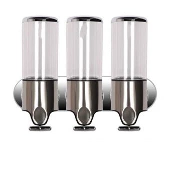 Dispenser com Garrafas Manual para Sabonete Líquido/Shampoo - Achei na Lojinha