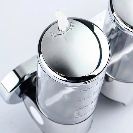 Dispenser com Garrafas Manual para Sabonete Líquido/Shampoo - Achei na Lojinha
