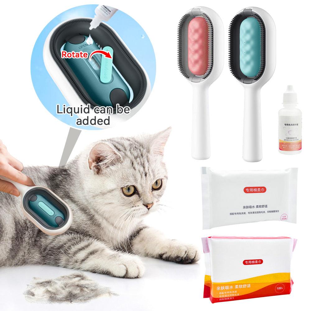 Escova Para Pets com Lenço Umedecido - Limpeza Completa - Achei na Lojinha