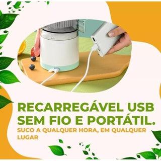 Espremedor de Laranja, Limão e Outras Frutas Elétrico Recarregável USB - Achei na Lojinha