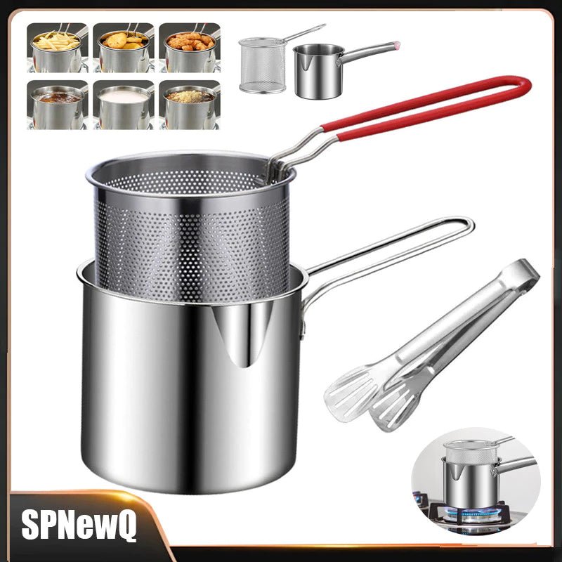 Fritadeira Multifuncional Inox - Mais Praticidade, Menos Bagunça - Achei na Lojinha