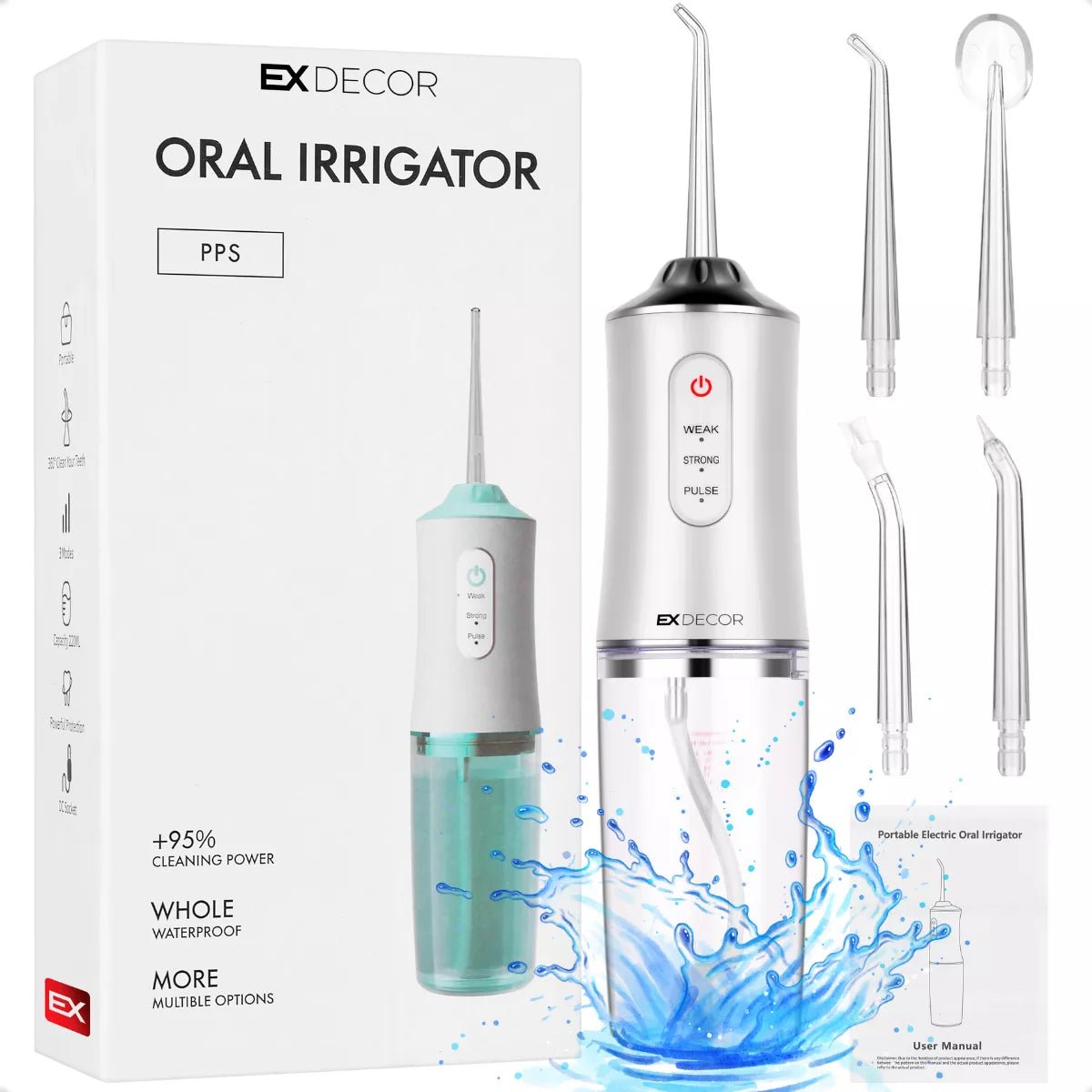 Irrigador Oral Recarregável Portátil - Achei na Lojinha