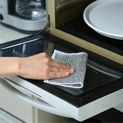 Kit com 5 Panos de Limpeza Reutilizáveis para Cozinha e Fogão - Achei na Lojinha