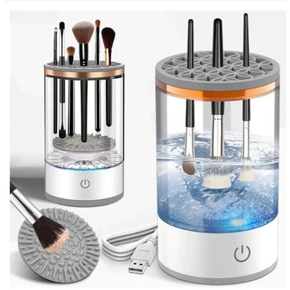 Limpador Elétrico 3 em 1 para Pincéis e Esponjas de Maquiagem – Lava, Seca e Renova em Minutos! - Achei na Lojinha