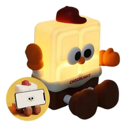 Luminária Chocolate Luz Noturna Recarregável - Achei na Lojinha