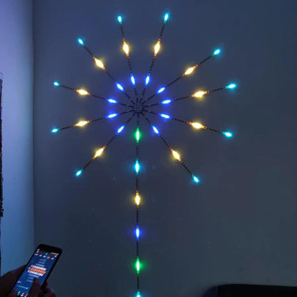 Luz LED RGB Decorativa para Festas e Natal com Controle Remoto USB 2,5 Metros - Achei na Lojinha
