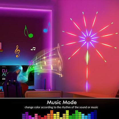 Luz LED RGB Decorativa para Festas e Natal com Controle Remoto USB 2,5 Metros - Achei na Lojinha