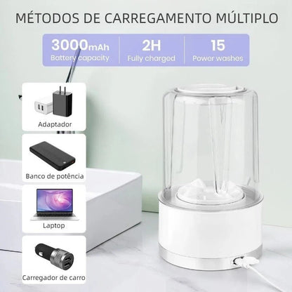 Mini Máquina de Lavar Portátil 1L - Praticidade Compacta para Sua Rotina - Achei na Lojinha