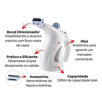 Passadeira a Vapor Vertical - Diga adeus ao ferro tradicional - Achei na Lojinha
