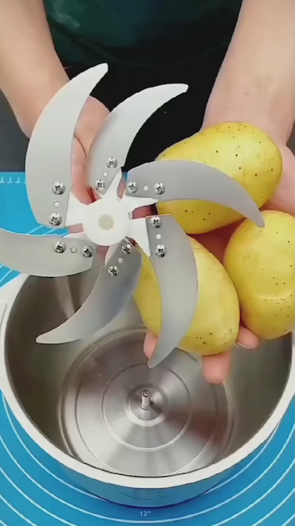Processador e Triturador de Alimentos Elétrico Grande 2 Litros - Carnes, Grãos e Vegetais