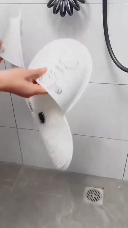 Tapete de Limpeza para Pés com Ventosas Antiderrapantes – formato de coelho