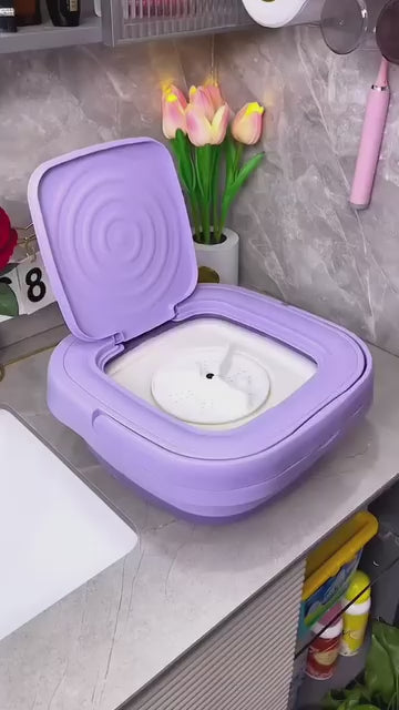 Máquina de Lavar Portátil Dobrável com Função Centrífuga