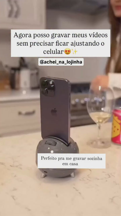 Suporte para Celular com Sensor Facial 360° Gimbal Q5 - Ele Te Acompanha Sozinho!