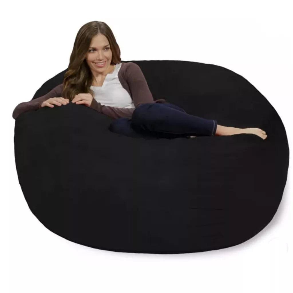 Puff Gigante Suede 140x50 Sem Enchimento Ultra Conforto - Achei na Lojinha