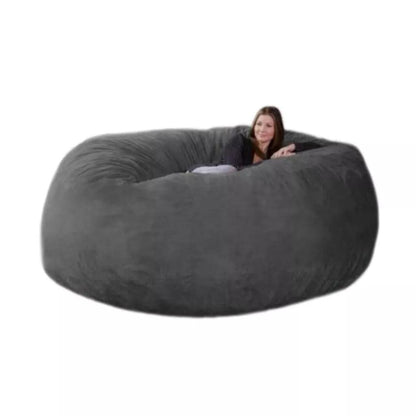 Puff Gigante Suede 140x50 Sem Enchimento Ultra Conforto - Achei na Lojinha