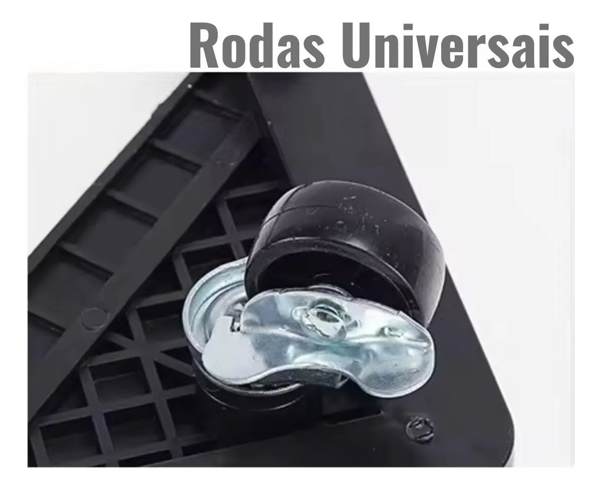Suporte De Geladeira, Maquina De Lavar ou Fogão Inox Com Rodinhas - Achei na Lojinha