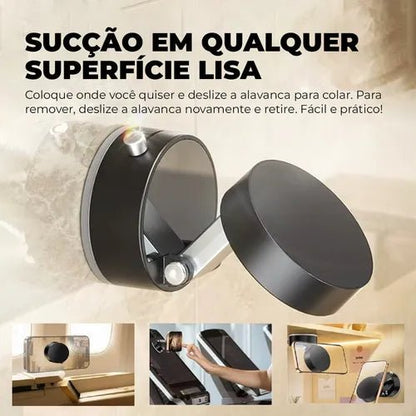 Suporte Magnético Giratório 360° para Celular - Achei na Lojinha