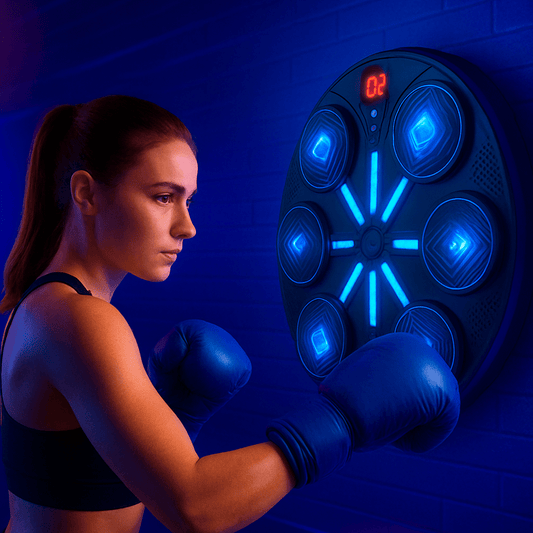 🥊 Torne Seu Treino Mais Divertido, Queime Calorias, Defina Seu Corpo! Boxe Musical Inteligente + Par de Luvas - Achei na Lojinha