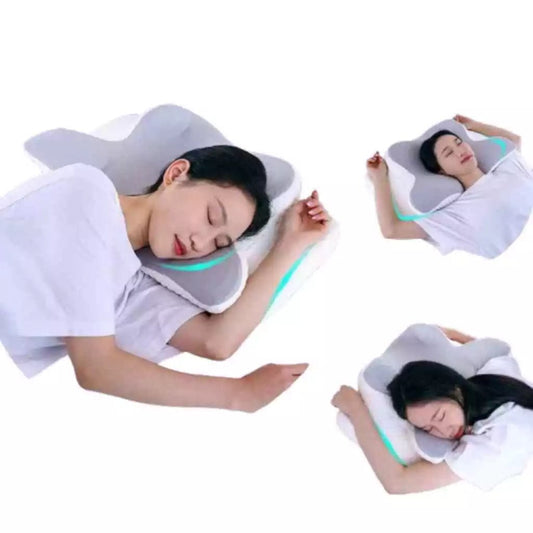 Travesseiro Cervical Ortopédico com Espuma de Memória e Capa Lavável – Conforto e Alívio Instantâneo! - Achei na Lojinha