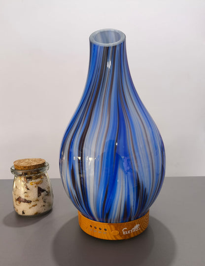 Umidificador e Difusor Estilo Vaso Vulcânico em Vidro com LED - Achei na Lojinha