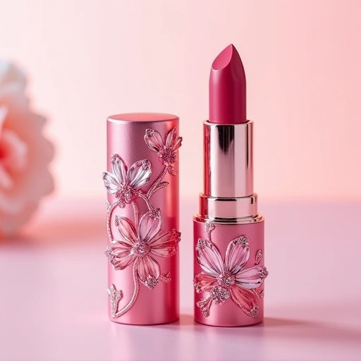 Batom Cristal com Flor Jelly Flower - Hidratante e Muda de Cor - Achei na Lojinha