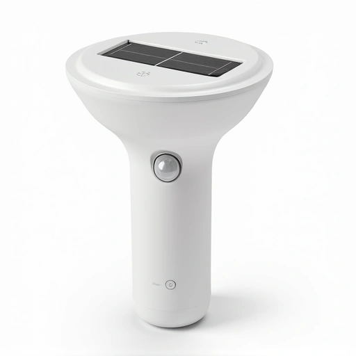 Luminária com Painel Solar, Bateria Recarregável e Sensor de Presença - Achei na Lojinha