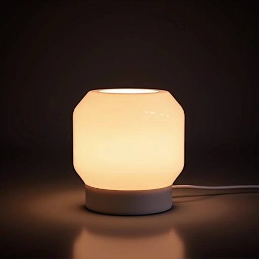 Luminária Cristal LED 3 Cores Dourada - Achei na Lojinha