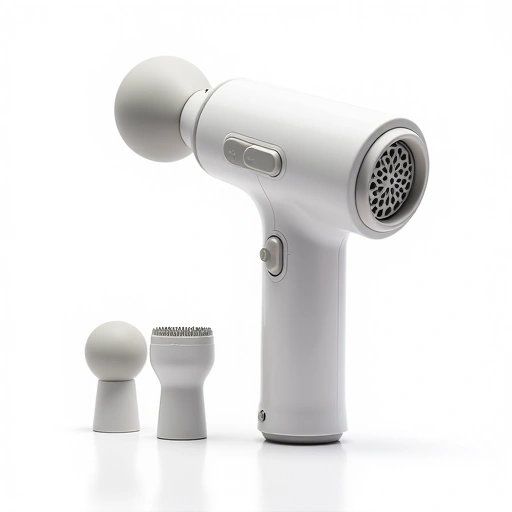 Pistola de Massagem Elétrica com Múltiplas Cabeças - Achei na Lojinha